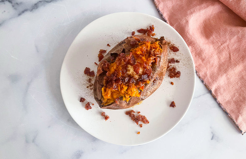 Whole Baked Sweet Potato